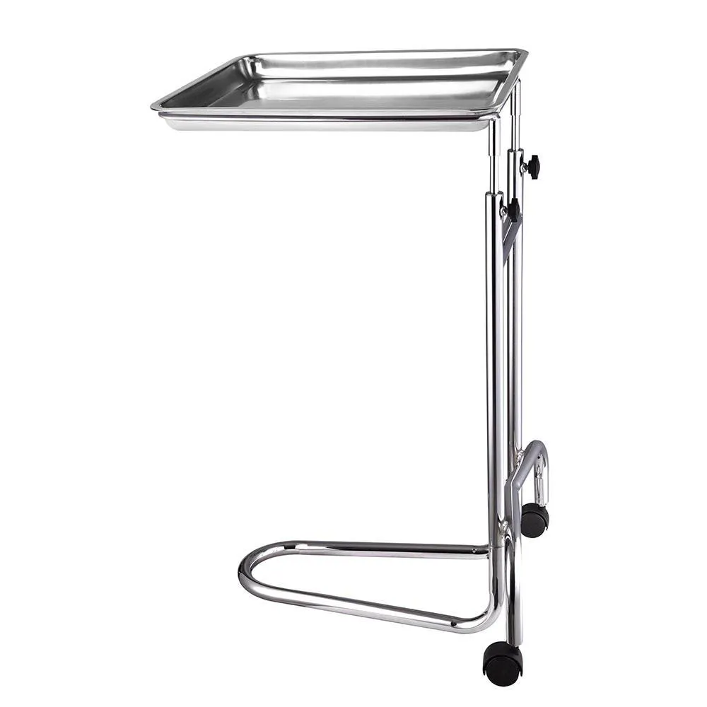 Rolling Steel Mayo Tray Medical Instrument Stand III