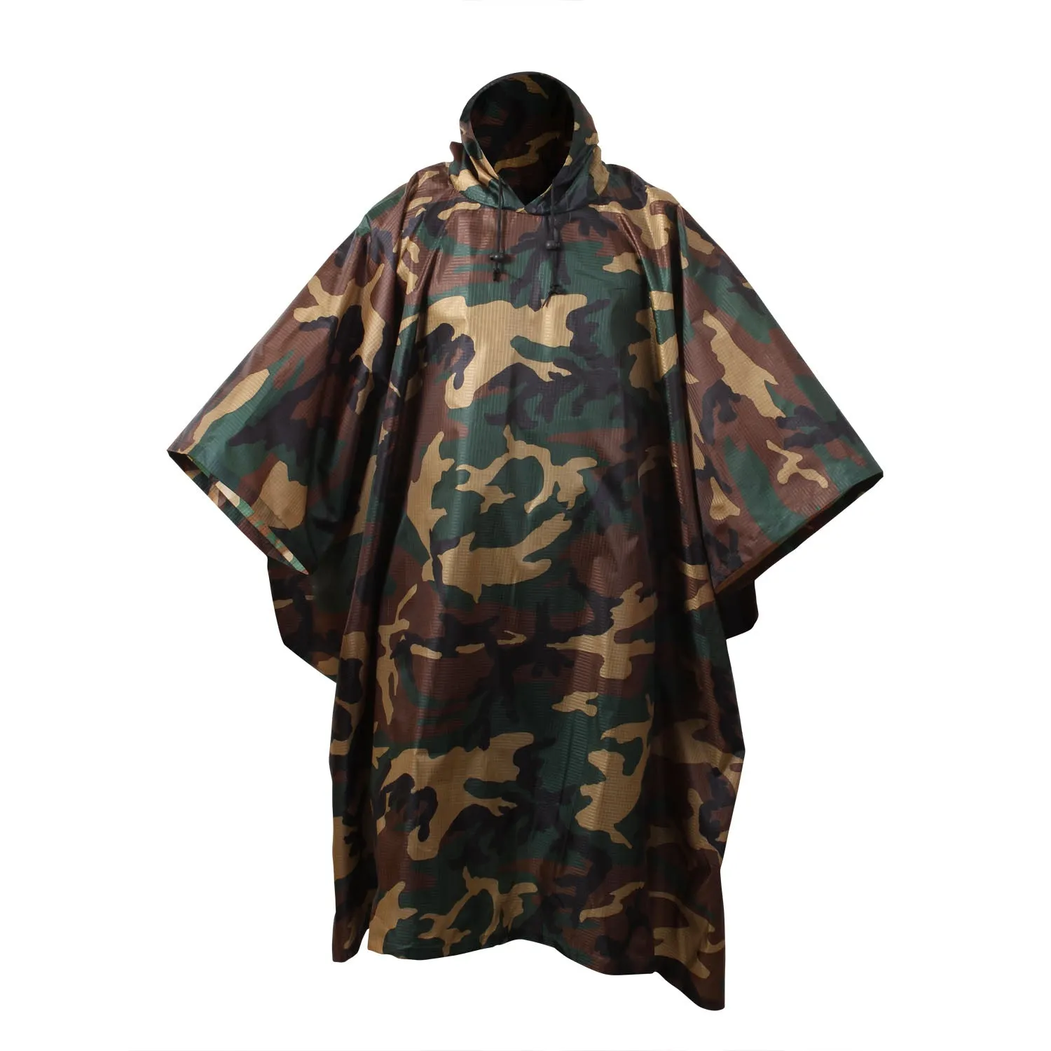 Rothco GI Type Military Rip Stop Ponchos Woodland Camo (4858)