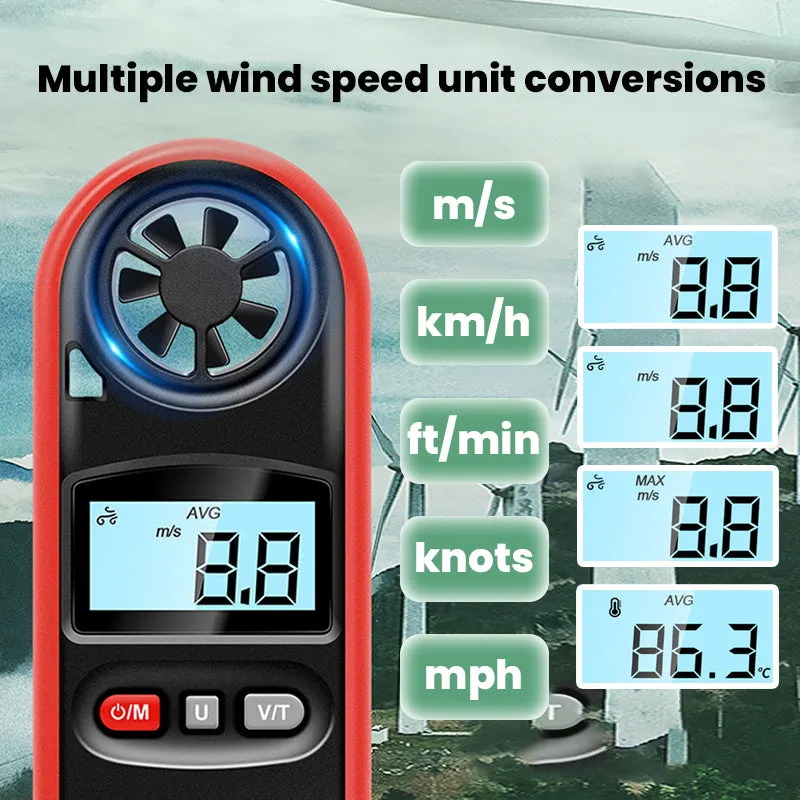 SAKER® Handheld Digital Anemometer