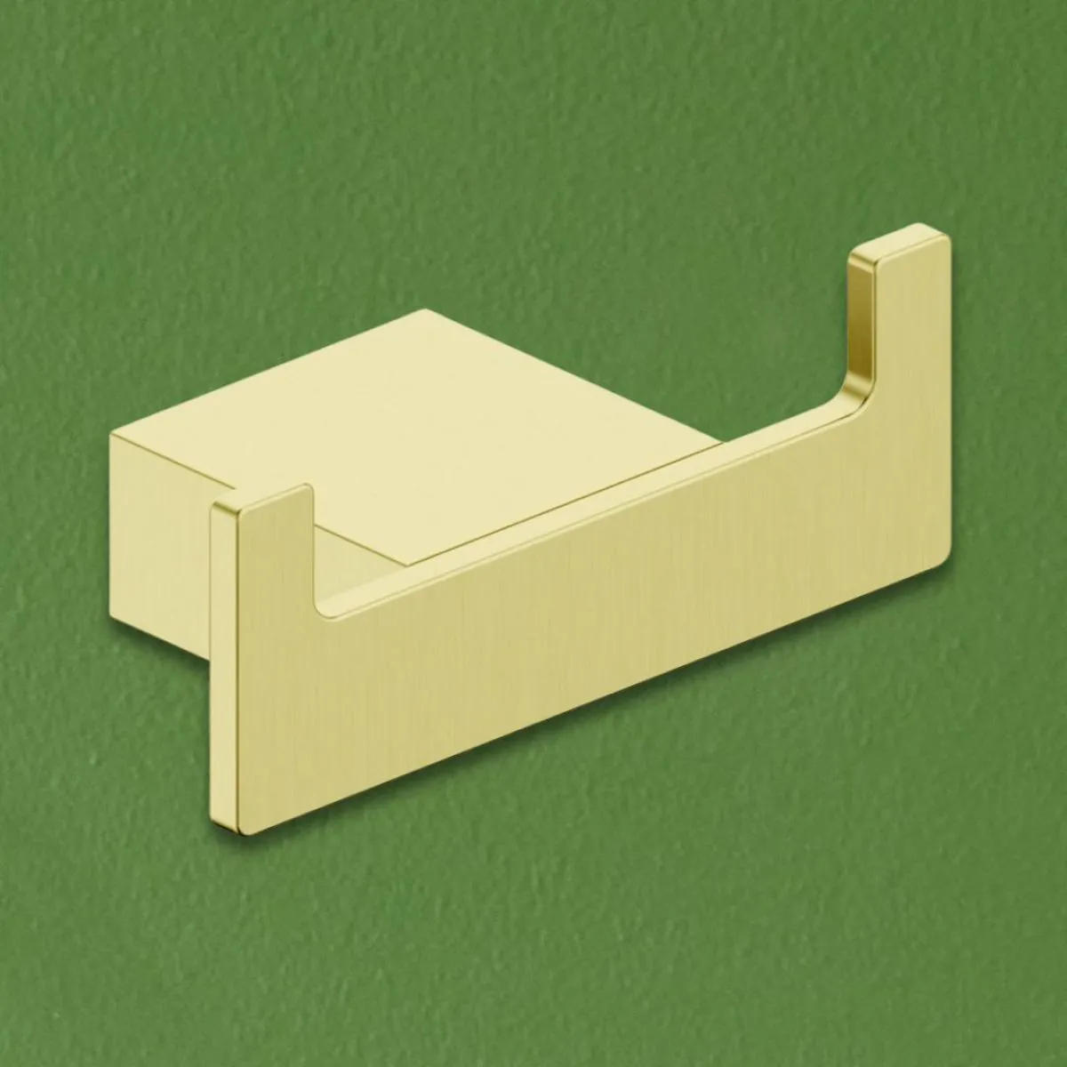 Scudo Mono Robe Hook in Brushed Brass