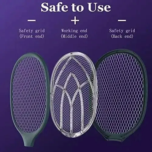 Solar Powered Mosquito Killer machine Racket bat for Home with UV Lamp