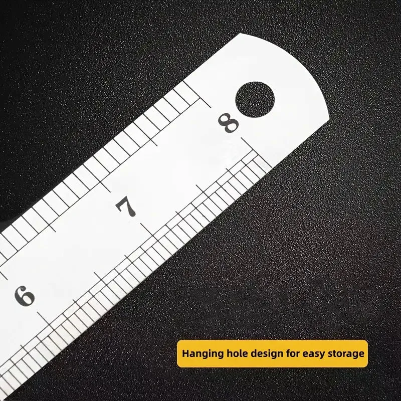 Stainless Steel DoubleSided Metal Ruler  Ideal for Home  Office