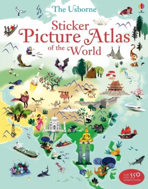 Sticker Picture Atlas of the World - Usborne Kids Activity Book