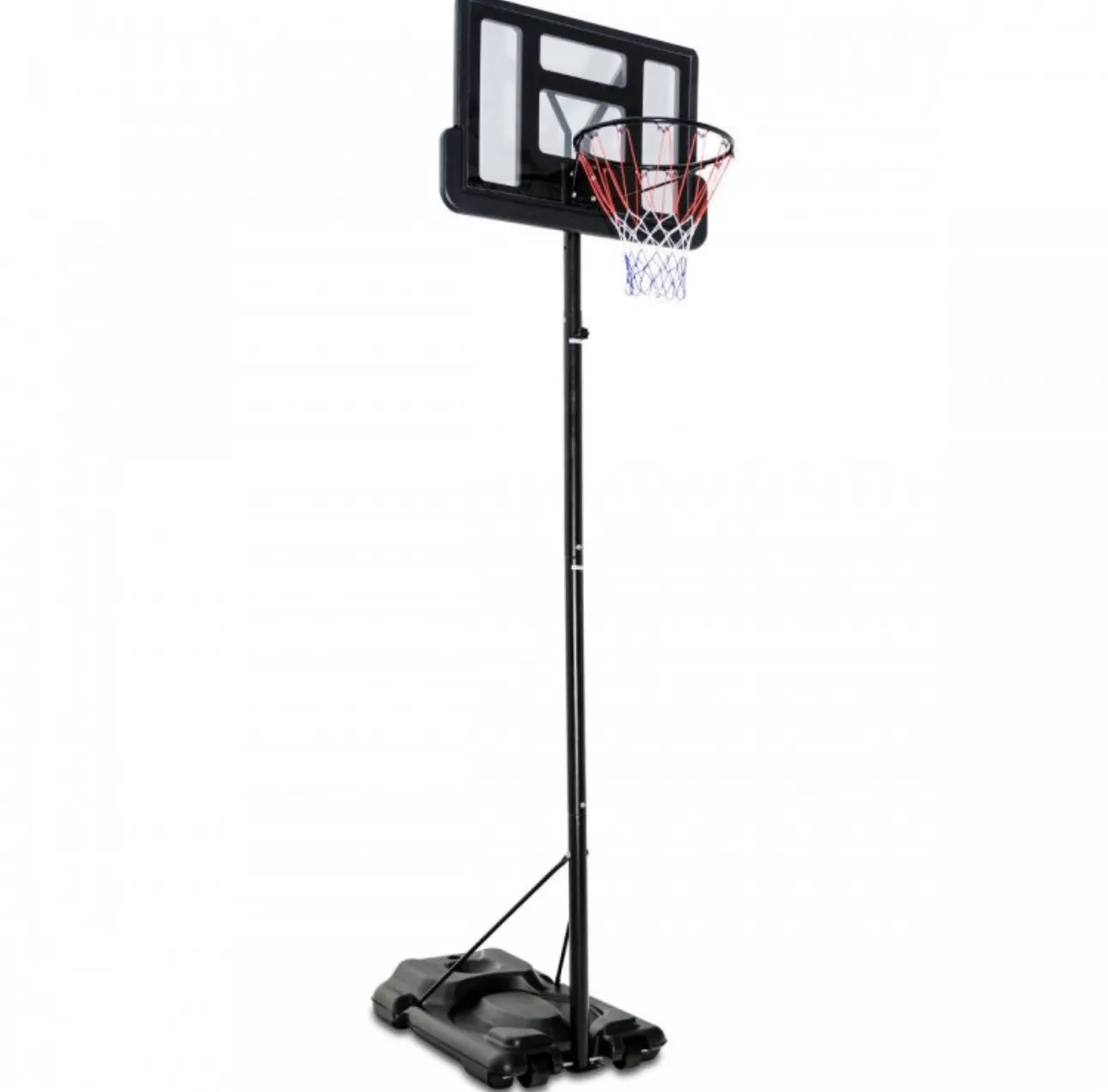 Super Cool Shatterproof Backboard Basketball Net Hoop With (2) Nets | Height Adjustable | Heavy Duty | Indoor | Outdoor | Easy Set Up | Sturdy Base