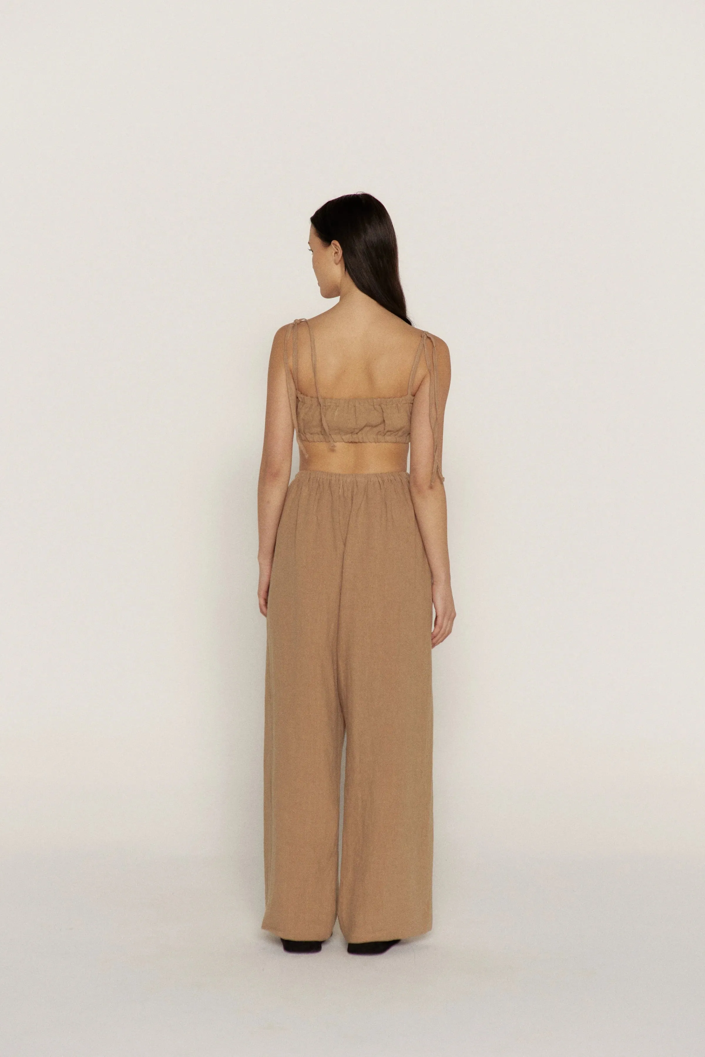 The Trouser, Tan Linen