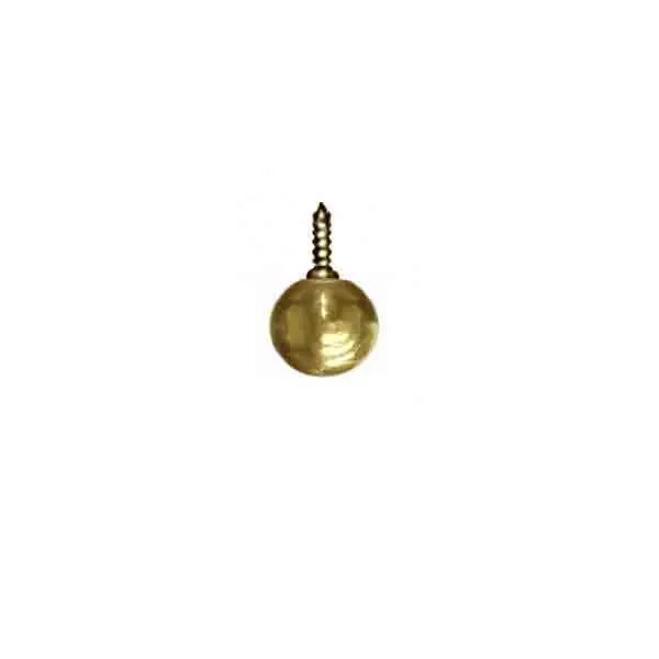 Tiny 1/2 inch Screw-on Brass Ball