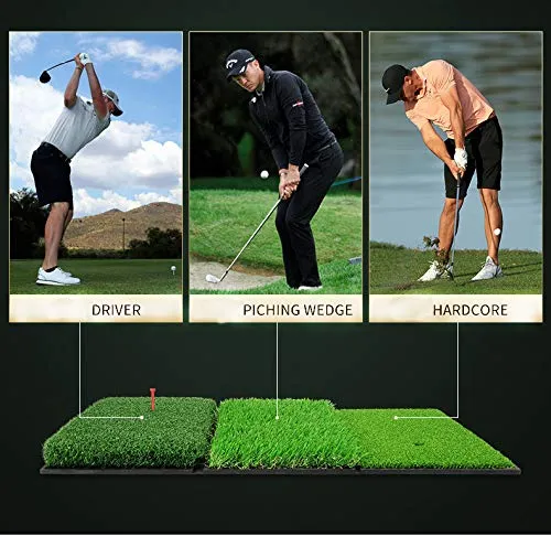 Tri Turf Golf Practice Hitting Mat - 25x16 Thicker 3 in 1 Golf Mat ($44.99 Sale)