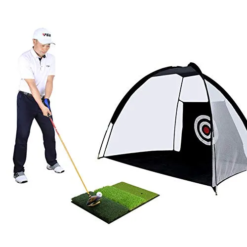 Tri Turf Golf Practice Hitting Mat - 25x16 Thicker 3 in 1 Golf Mat ($44.99 Sale)