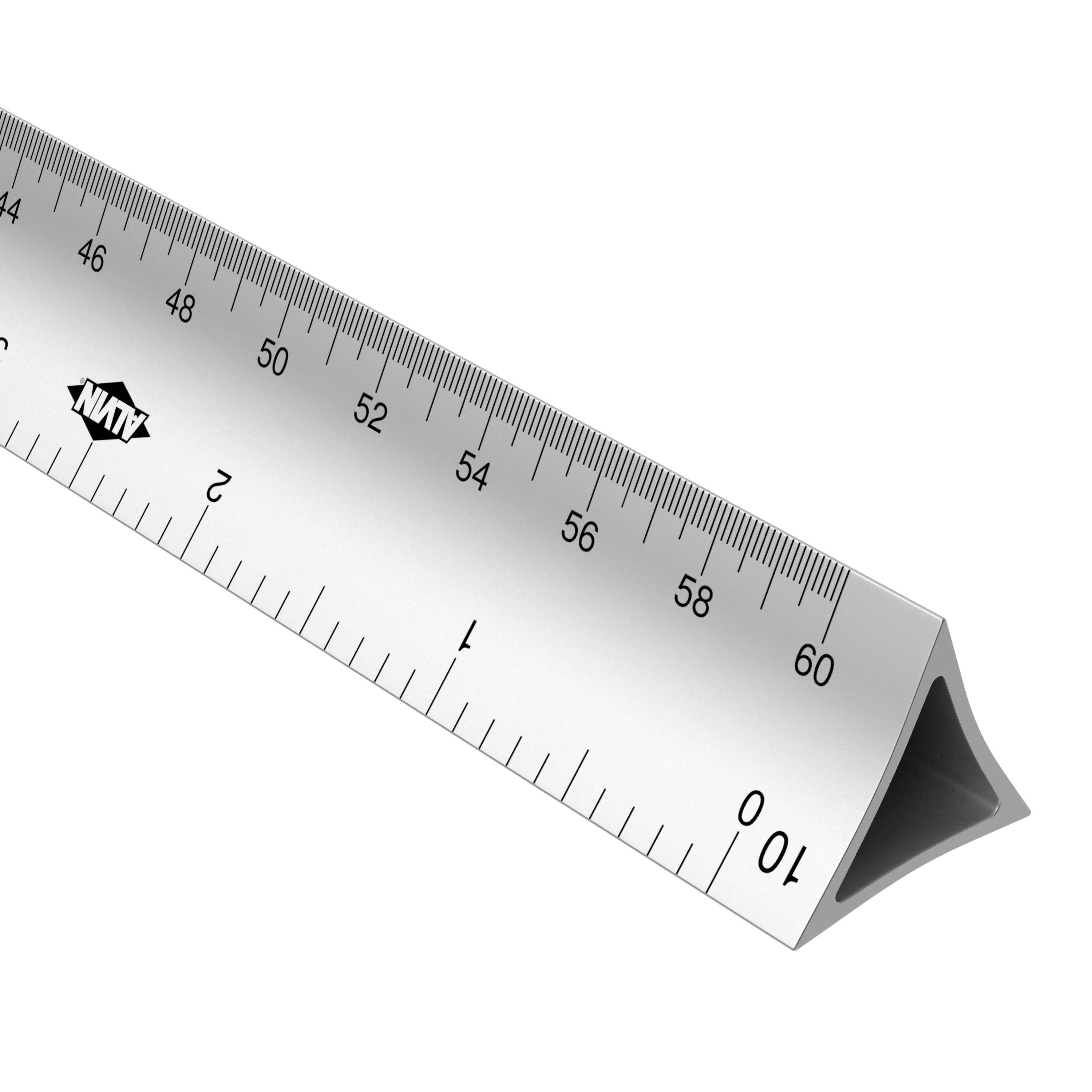 Triangular Scale - 12" Architect / Engineering Hallow Core Aluminum