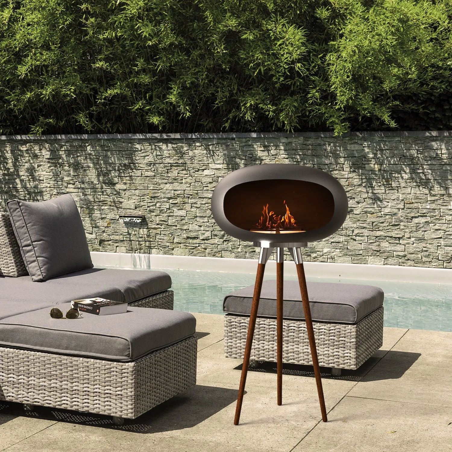 Tripod Indoor & Outdoor Portable Ethanol Fireplace