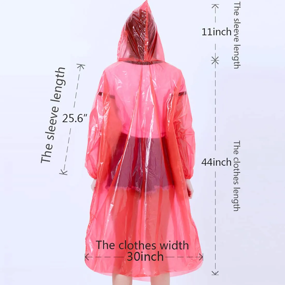 Umikk 15 Packs Disposable Rain Ponchos - 5 Colored for Families Emergency Waterproof Rain Poncho with Drawstring Hood Raincoat for Men Women Plastic Rain Gear for Disney Hiking Travel Concerts