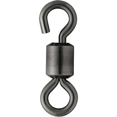 Vmc Stainless Steel Open Eye Rolling Swivel - 6 - Black