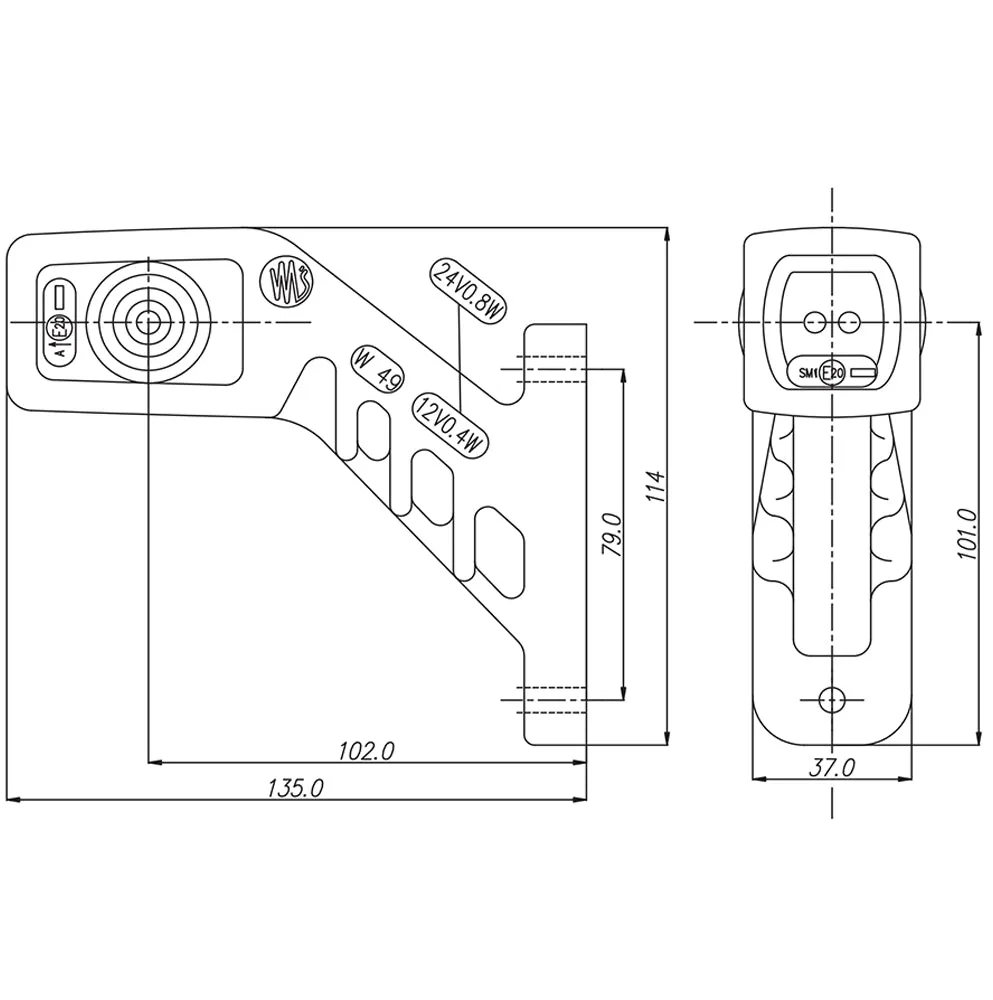 WAS W49 LED Outline Marker Light Front, Rear & Side Marker Light