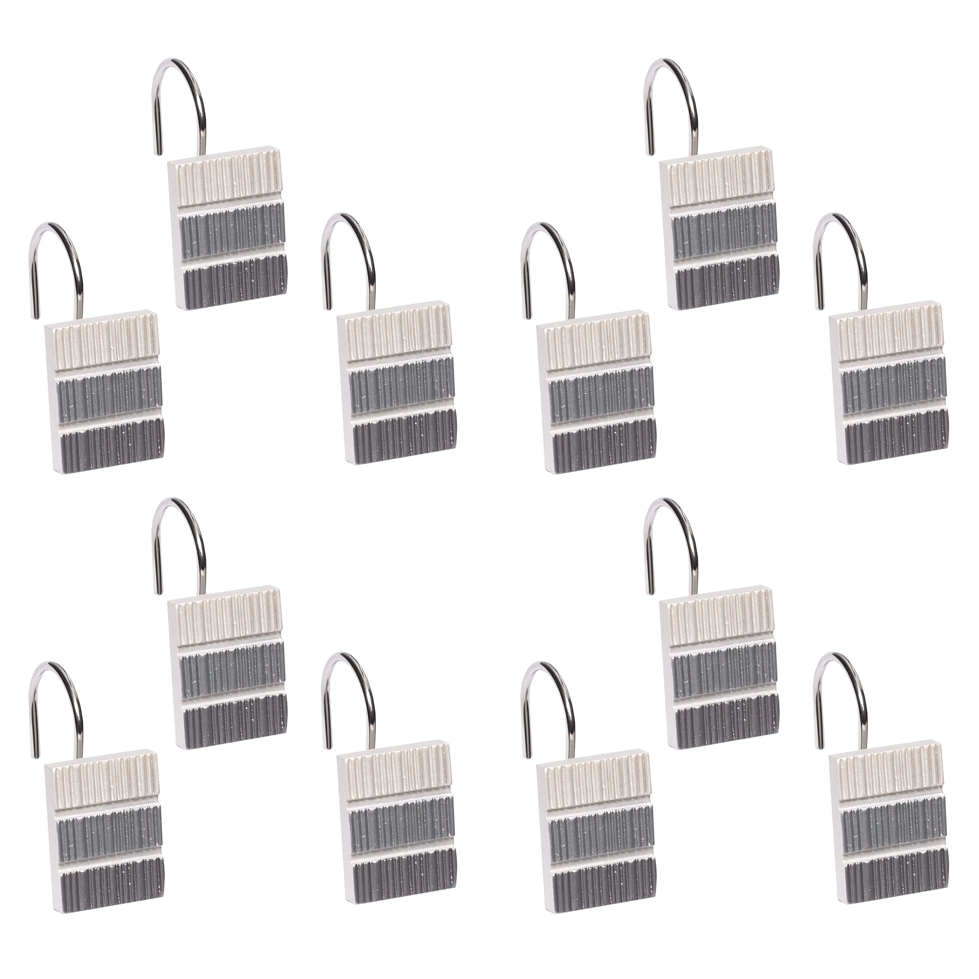 Zahari Home 12 Shower Curtain Hooks Resin Material Unique Design Custom Shower Hooks Western Country Shower 12 Hooks